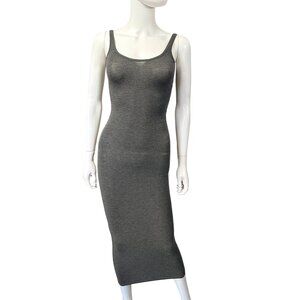 Aritzia The Group Babaton Evelina Gray Maxi Dress XXS Modal Bodycon Minimalist